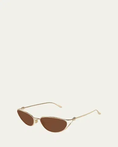 Bottega Veneta Knot Metal Cat-Eye Sunglasses | Thumbnail 4 Bottega Veneta Knot Metal Cat-Eye Sunglasses | Thumbnail 4