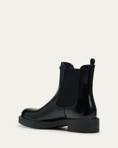 Prada Chocolate Calfskin Chelsea Ankle Boots | Thumbnail 4 Prada Chocolate Calfskin Chelsea Ankle Boots | Thumbnail 4