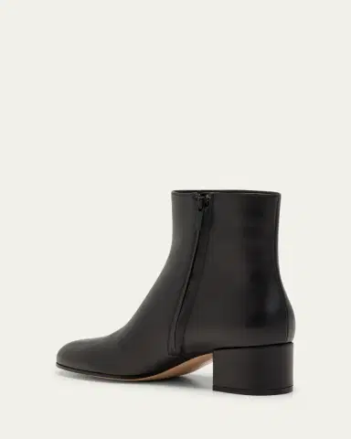 Gianvito Rossi Leather Zip Ankle Booties | Thumbnail 4