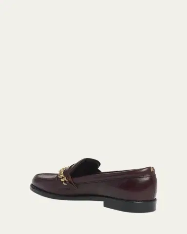 Golden Goose Jerry Chain Leather Penny Loafers | Thumbnail 4