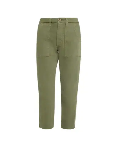 AMO Denim Easy Straight Cropped Army Trousers | Thumbnail 1