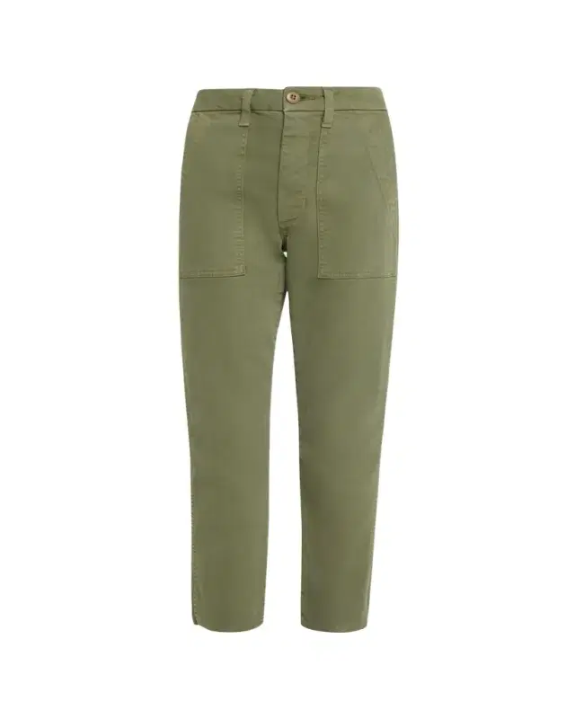 AMO Denim Easy Straight Cropped Army Trousers