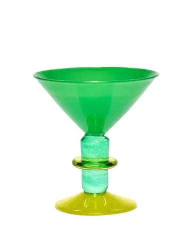 Gather Glass Hand-Blown Miami Martini Glasses | Thumbnail 1