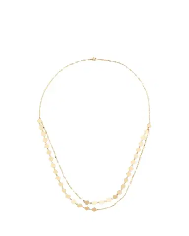 Lana 14K Yellow Gold Laser Kite Blake Chain Double-Strand Necklace, 18"L | Thumbnail 1
