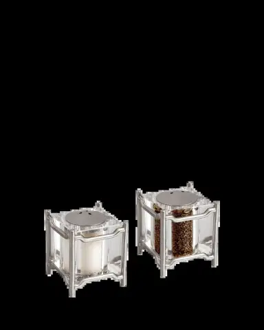 L'Objet Han Platinum Salt & Pepper Shakers, Set of 2 | Thumbnail 2