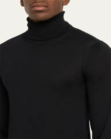 Tom Ford Men's Fine-Gauge Cashmere Turtleneck Sweater | Thumbnail 5 Tom Ford Men's Fine-Gauge Cashmere Turtleneck Sweater | Thumbnail 5