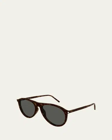 Saint Laurent Thin Acetate Aviator Sunglasses | Thumbnail 3 Saint Laurent Thin Acetate Aviator Sunglasses | Thumbnail 3