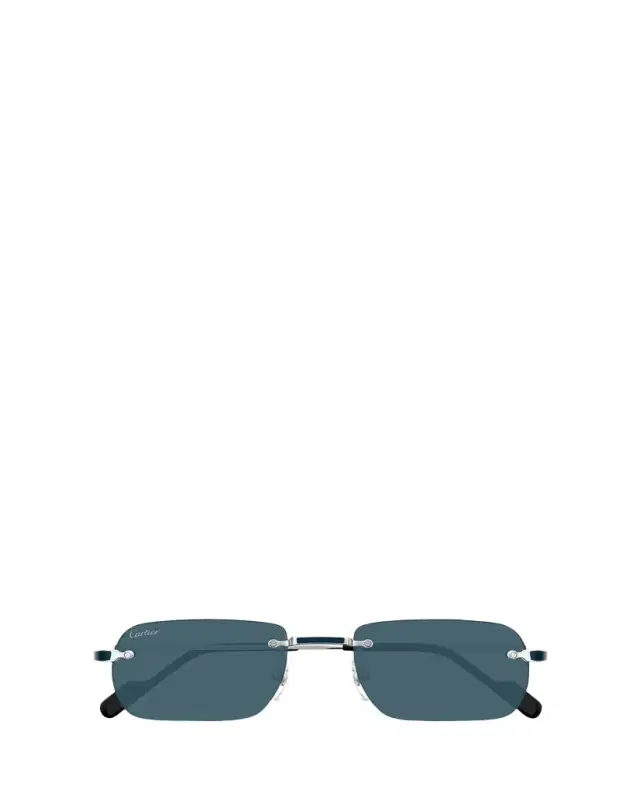 Cartier Men's Nylon & Metal Rectangle Sunglasses