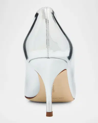 Manolo Blahnik Kietta Metallic Leather Stiletto Pumps | Thumbnail 5