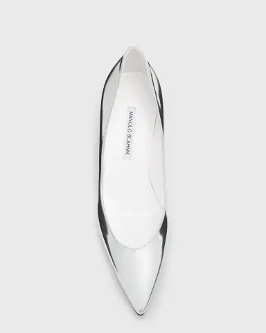 Manolo Blahnik Kietta Metallic Leather Stiletto Pumps | Thumbnail 6