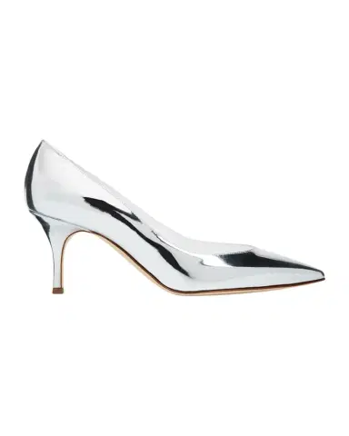 Manolo Blahnik Kietta Metallic Leather Stiletto Pumps | Thumbnail 1