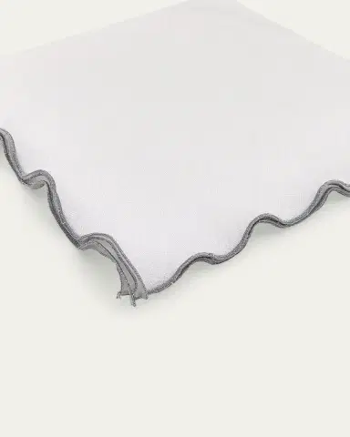 Tina Chen Designs Silver Lettuce Edge Napkin | Thumbnail 3 Tina Chen Designs Silver Lettuce Edge Napkin | Thumbnail 3