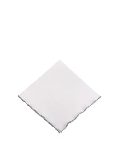 Tina Chen Designs Silver Lettuce Edge Napkin | Thumbnail 1 Tina Chen Designs Silver Lettuce Edge Napkin | Thumbnail 1