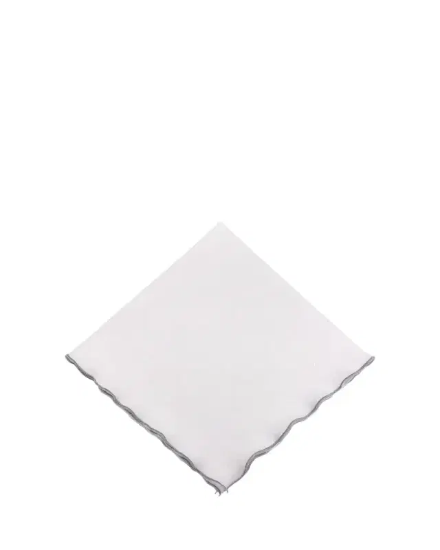 Tina Chen Designs Silver Lettuce Edge Napkin