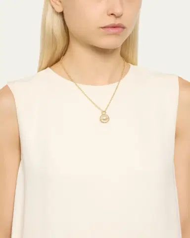Verdura 18K Yellow Gold Pearl Wrapped Pendant Necklace | Thumbnail 2