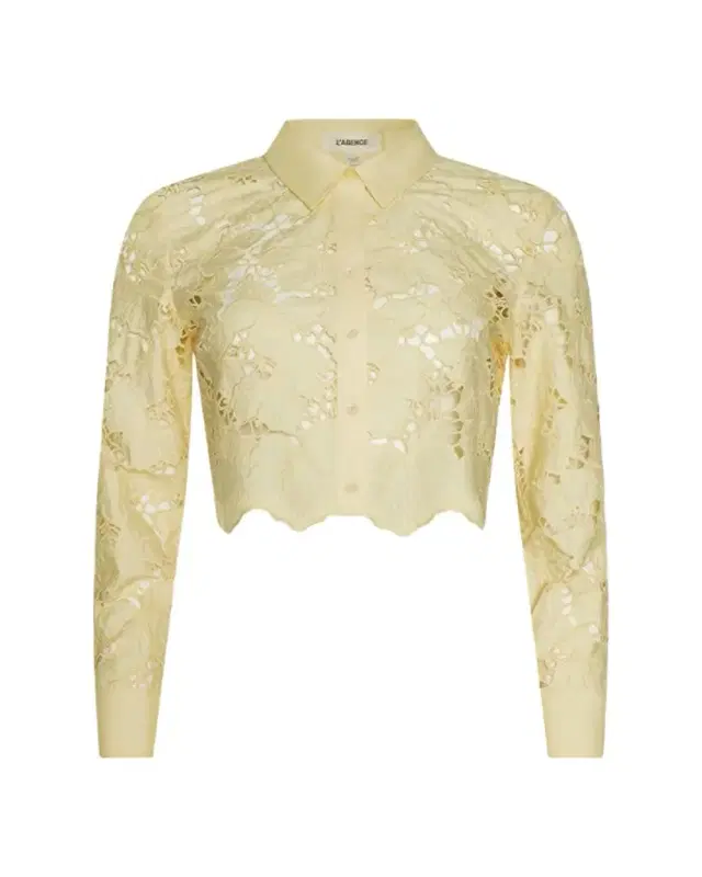 Seychelle Floral Eyelet-Embroidered Cropped Shirt