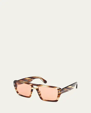 Tom Ford Redford Patterned Acetate Aviator Sunglasses | Thumbnail 2 Tom Ford Redford Patterned Acetate Aviator Sunglasses | Thumbnail 2