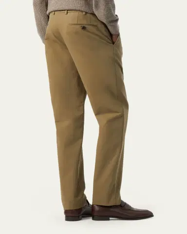 Loro Piana Men's Carlo Hyannis Straight Cotton Trousers | Thumbnail 3 Loro Piana Men's Carlo Hyannis Straight Cotton Trousers | Thumbnail 3