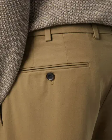 Loro Piana Men's Carlo Hyannis Straight Cotton Trousers | Thumbnail 5 Loro Piana Men's Carlo Hyannis Straight Cotton Trousers | Thumbnail 5