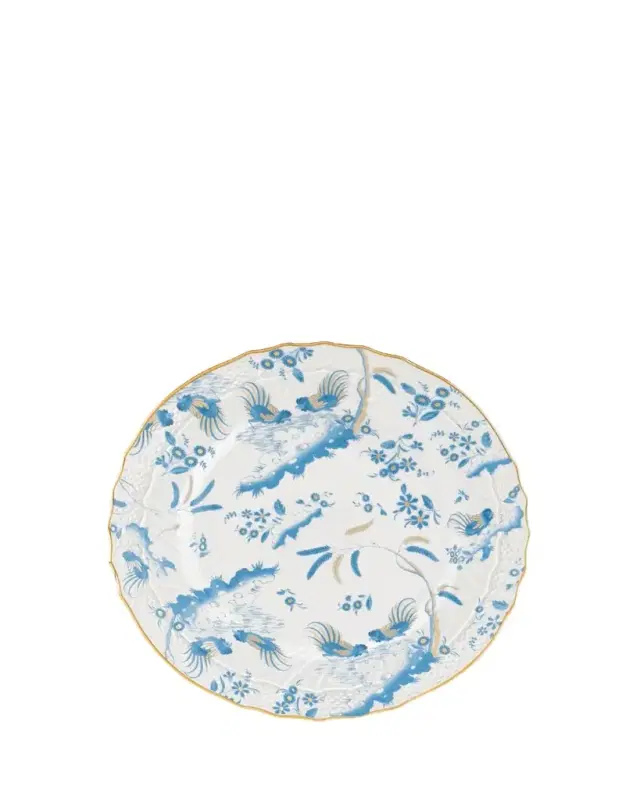Oro di Doccia Soup Plate, Turchese