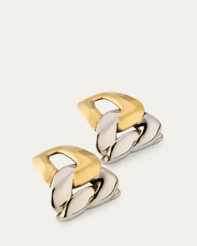 Alexander McQueen Two-Tone Chain Earrings | Thumbnail 3