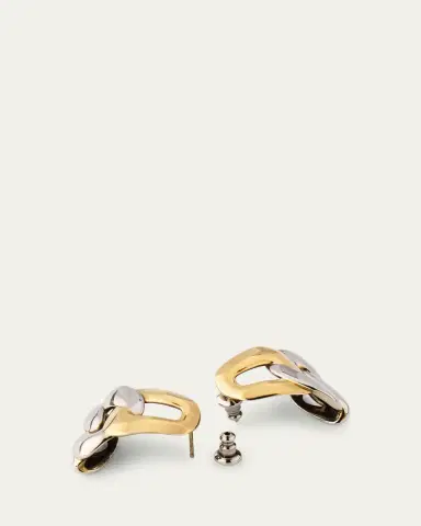 Alexander McQueen Two-Tone Chain Earrings | Thumbnail 4