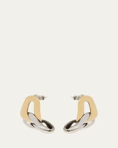 Alexander McQueen Two-Tone Chain Earrings | Thumbnail 5