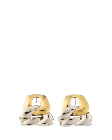 Alexander McQueen Two-Tone Chain Earrings | Thumbnail 1