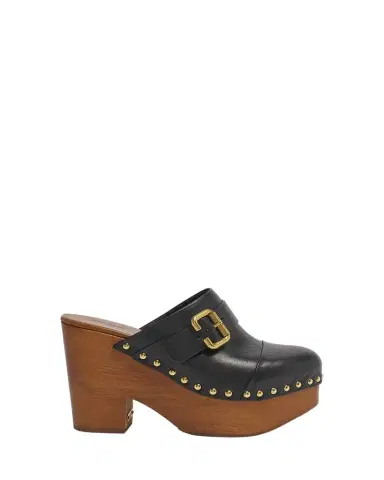 Chloé Jeannette Leather Platform Clogs | Thumbnail 1 Chloé Jeannette Leather Platform Clogs | Thumbnail 1