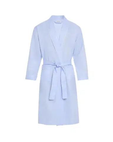 Zimmerli Men's Woven Sea Island Cotton Robe | Thumbnail 1 Zimmerli Men's Woven Sea Island Cotton Robe | Thumbnail 1