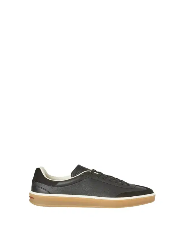 Loro Piana Men's Tennis Walk Mixed Leather Sneakers