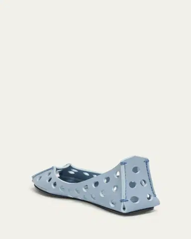 Alaïa Perforated Leather Ballerina Flats | Thumbnail 11