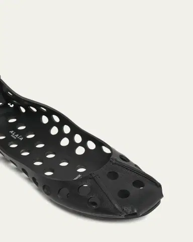 Alaïa Perforated Leather Ballerina Flats | Thumbnail 4