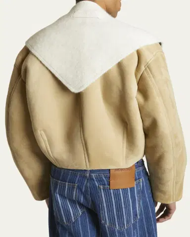 Jacquemus Men's Le Chale Grosgrain Logo Neck Scarf | Thumbnail 3