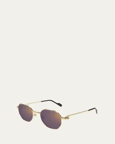 Cartier Mirrored Round Metal Sunglasses | Thumbnail 3 Cartier Mirrored Round Metal Sunglasses | Thumbnail 3