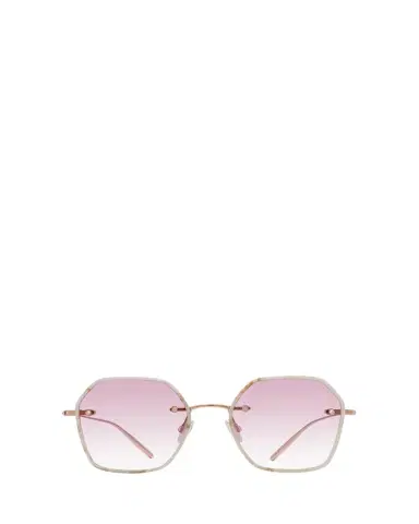BARTON PERREIRA Rhonda Rose Gold Titanium & Acetate Square Sunglasses | Thumbnail 1 BARTON PERREIRA Rhonda Rose Gold Titanium & Acetate Square Sunglasses | Thumbnail 1