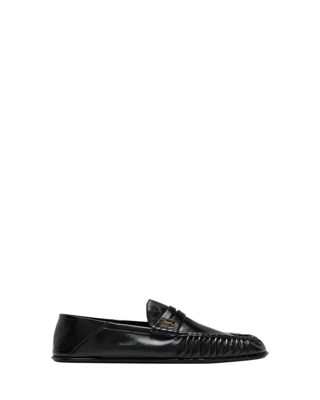 Saint Laurent Men's Le Loafer Leather Penny Loafers
