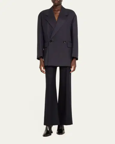 Bottega Veneta Subtle Stripe Double-Breasted Wool Jacket | Thumbnail 3 Bottega Veneta Subtle Stripe Double-Breasted Wool Jacket | Thumbnail 3
