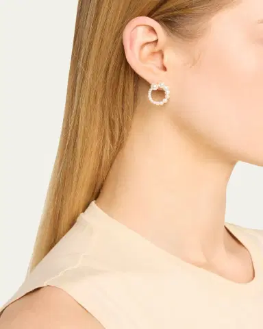 Sophie Bille Brahe Petite Embrass de Perle Graduated Earring, Single, Right | Thumbnail 2