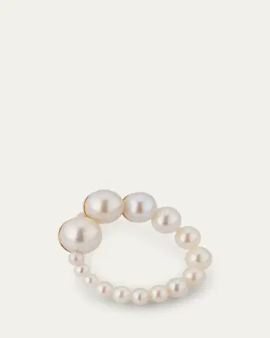 Sophie Bille Brahe Petite Embrass de Perle Graduated Earring, Single, Right | Thumbnail 3