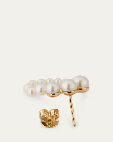 Sophie Bille Brahe Petite Embrass de Perle Graduated Earring, Single, Right | Thumbnail 4