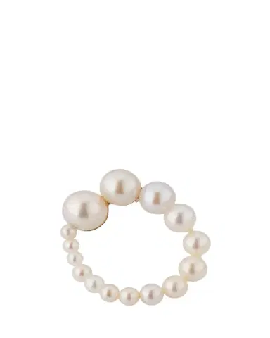 Sophie Bille Brahe Petite Embrass de Perle Graduated Earring, Single, Right | Thumbnail 1