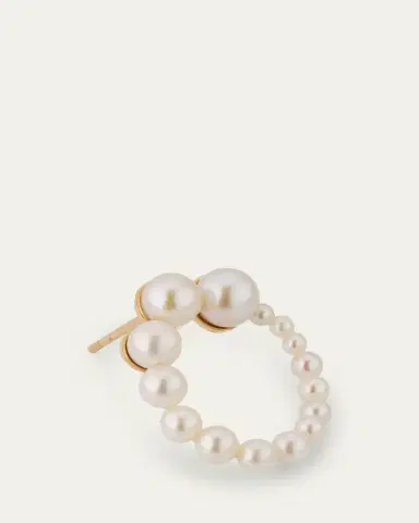 Sophie Bille Brahe Petite Embrass de Perle Graduated Earring, Single, Left | Thumbnail 3