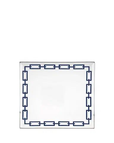 Ginori 1735 Catene Blue Squared Plate | Thumbnail 1