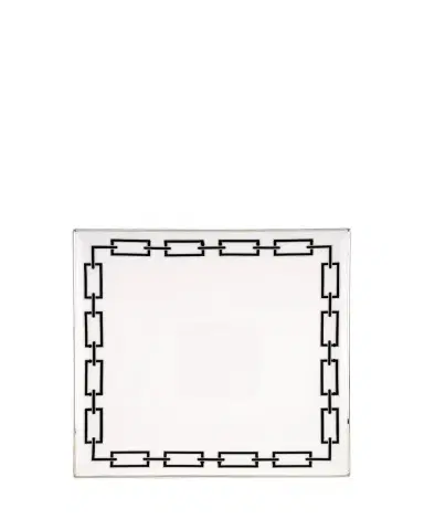 Ginori 1735 Catene Black Squared Plate | Thumbnail 1