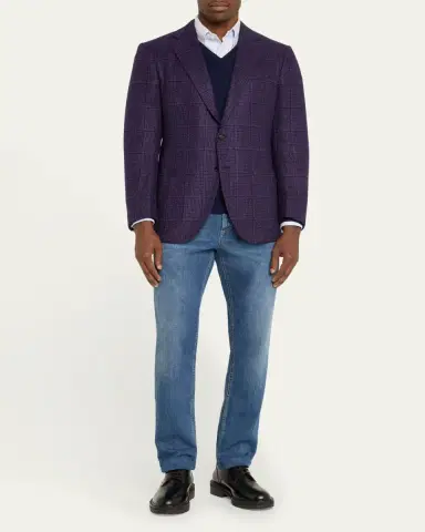 Cesare Attolini Men's 3-Ply Cashmere Sport Coat | Thumbnail 9