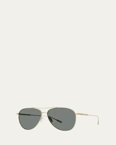 BARTON PERREIRA Trask Polarized Titanium Aviator Sunglasses | Thumbnail 2 BARTON PERREIRA Trask Polarized Titanium Aviator Sunglasses | Thumbnail 2