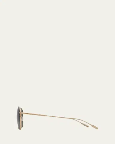 BARTON PERREIRA Trask Polarized Titanium Aviator Sunglasses | Thumbnail 3 BARTON PERREIRA Trask Polarized Titanium Aviator Sunglasses | Thumbnail 3