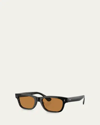 Oliver Peoples Men's Rosson Sun Acetate Rectangle Sunglasses | Thumbnail 11