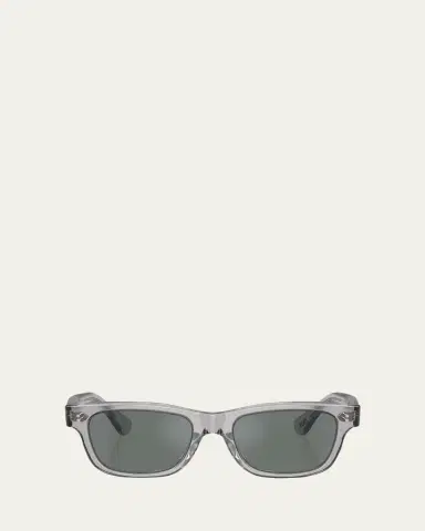Oliver Peoples Men's Rosson Sun Acetate Rectangle Sunglasses | Thumbnail 4
